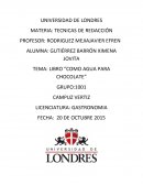 LIBRO “COMO AGUA PARA CHOCOLATE”