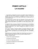 La Calidad asistencial.