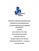 Anteproyecto- “LA PERCEPCION SOCIAL DE PERSONAS SORDOMUDAS”