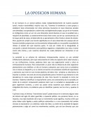 La oposicion humana