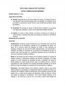 Sólo vine a hablar por telefono.