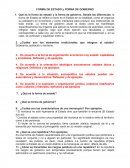 FORMA DE ESTADO y FORMA DE GOBIERNO