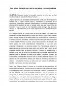 Los mitos de la técnica en la sociedad contemporánea.
