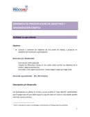 DINAMICA DE PRESENTACION DE OBJETIVOS Y DINAMIZACION GRUPAL