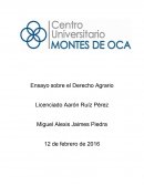 TEMA: Derecho Agrario.