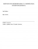 SERVICIO DE HEMODINAMIA Y CARDIOLOGIA INTERVENCIONISTA.