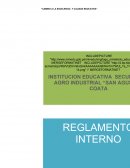 REGLAMENTO INTERNO DE INSTITUCIÓN JEC