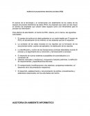 Auditoría el procesamiento electrónico de datos (PED)