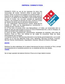 EMPRESA DOMINO'S PIZZA. Página 1