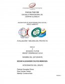 EVALUACIÓN Y MEJORA DEL PROYECTO CICLO V