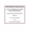 Tema: Derecho internacional.