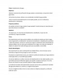 Potabilización del agua.