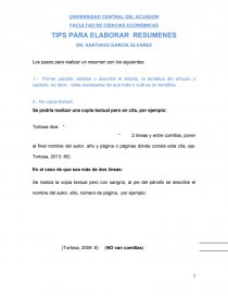 Tips para realipar un ensayo. Página 1