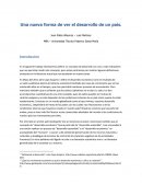 Una nueva forma de ver el desarrollo de un país.