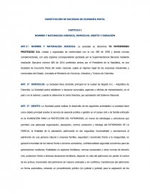 LA GRAN CONSTITUCIÓN DE SOCIEDAD DE ECONOMÍA MIXTA.. Página 1