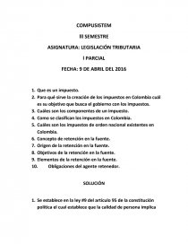 Legislacion tributaria.. Página 1