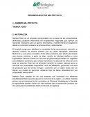RESUMEN EJECUTIVO DEL PROYECTO.