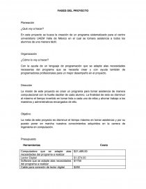 FASES DEL PROYECTO.. Página 1