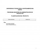 PROGRAMA MAESTRÍA EN ADMINISTRACIÓN DE PROYECTOS.