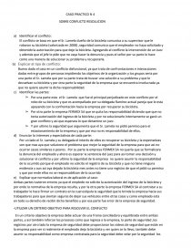 CASO PRACTICO N 4 SOBRE CONFLICTO RESOLUCION. Página 1