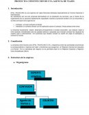 PROYECTO: CONSTITUCION DE UNA AGENCIA DE VIAJES