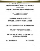 Plan de elaboracion de empresa Delicia Por la Mañana