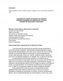 Material recomendable a utilizar para la valoración: