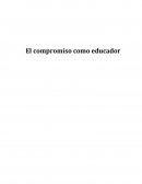 El compromiso como educador
