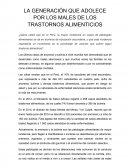 La Generación que adolesce por los males de los trastornos alimenticios