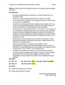 Desnidad relativa en aceites.