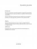 Personalidad y Autoestima