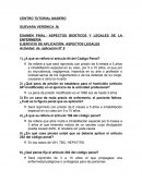 ASPECTOS BIOETICOS Y LEGALES DE LA ENFERMERIA. Actividad de aplicación N° 5