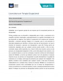 OCUPACIONES TERAPEUTICAS