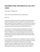 Un Informe final de matematica