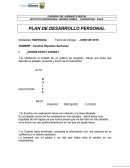 Plan de Desarrollo Personal.