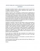 APOYO FAMILIAR A ADOLESCENTES DE EDUCACIÓN MEDIA SUPERIOR
