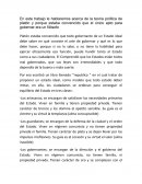 Teoría política de plato.