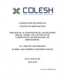 ANALISIS DE LA CONVENCION DE LAS NACIONES UNIDAS SOBRE LOS CONTRATOS DE COMPRAVENTA INTERNACIONAL DE MERCADERIAS