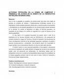 Actividad petrolera en la Sonda de Campeche y Península de Atasta