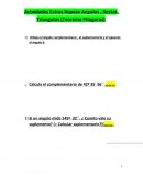 Actvidades Extras Repaso Angulos , Rectas, Triangulos (Teorema Pitagoras)