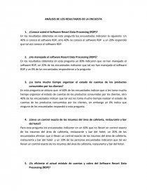Encuesta sobre Resort Data Processing. Página 1