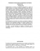 PROGRAMA DE REDUCCION DE CONSUMO DE SUSTANCIAS PSICOACTIVAS