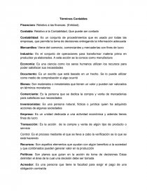 Ciencias Contables.Términos Contables. Página 1