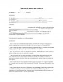 Contrato monta de cachorro.