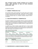 Plan de Manejo Forestal Atrato - Murri.