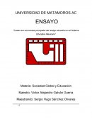 Causas principales del rezago educativo en Mexico.