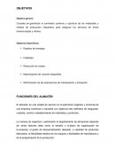 Consiste en garantizar el suministro continuo y oportuno de los materiales y medios de producción requeridos para asegurar los servicios de forma ininterrumpida y rítmica..