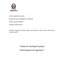 Trabajo de investigación grupal “Hamburguesas de Legumbres “