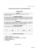 Encuesta para evaluar el clima organizacional