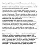 Neoclasicismo y romanticismo en la literatura